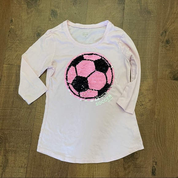 Justice active girl soccer flip sequin bundle lot Sz 10/12- 4 pieces total - Picture 4 of 8